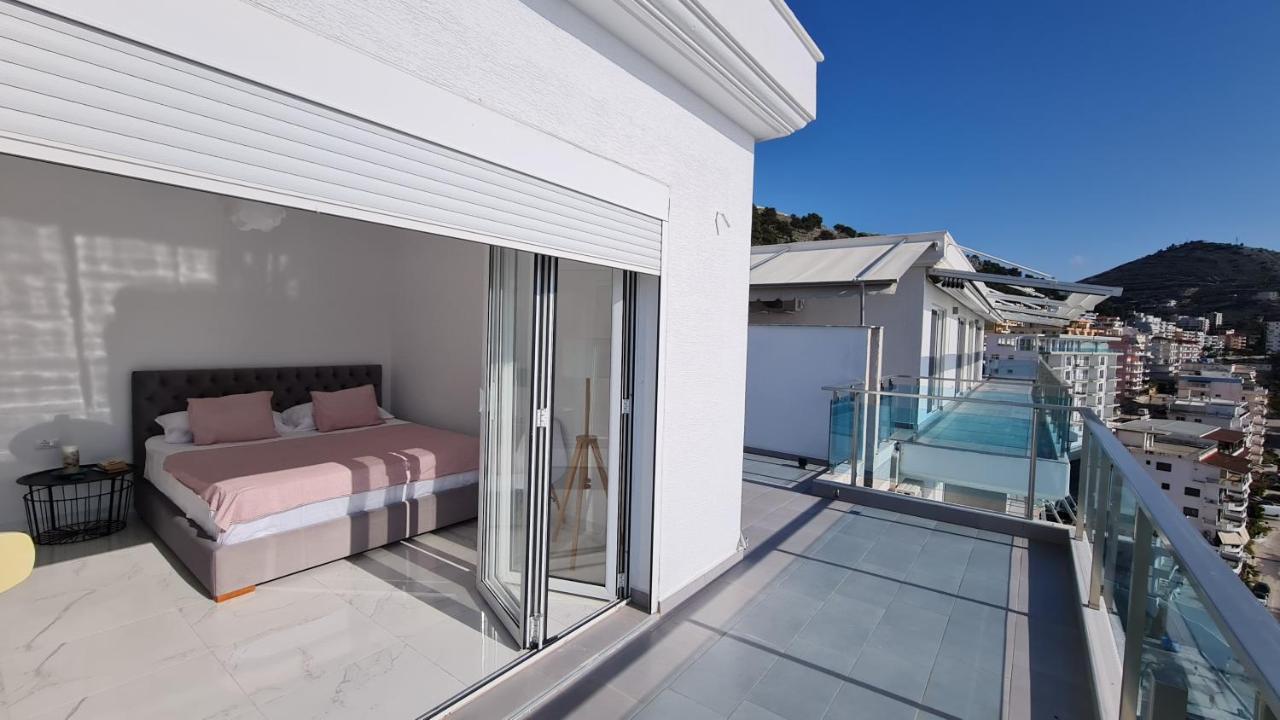 Ferienwohnung Rocknest Sea View Penthouse Sarandë Exterior foto