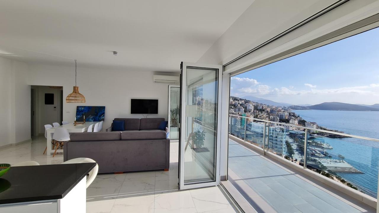 Ferienwohnung Rocknest Sea View Penthouse Sarandë Exterior foto