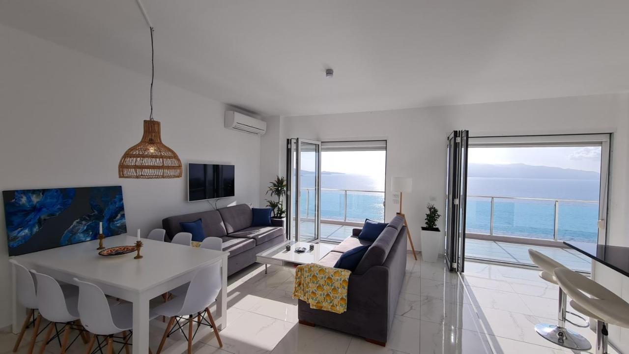 Ferienwohnung Rocknest Sea View Penthouse Sarandë Exterior foto